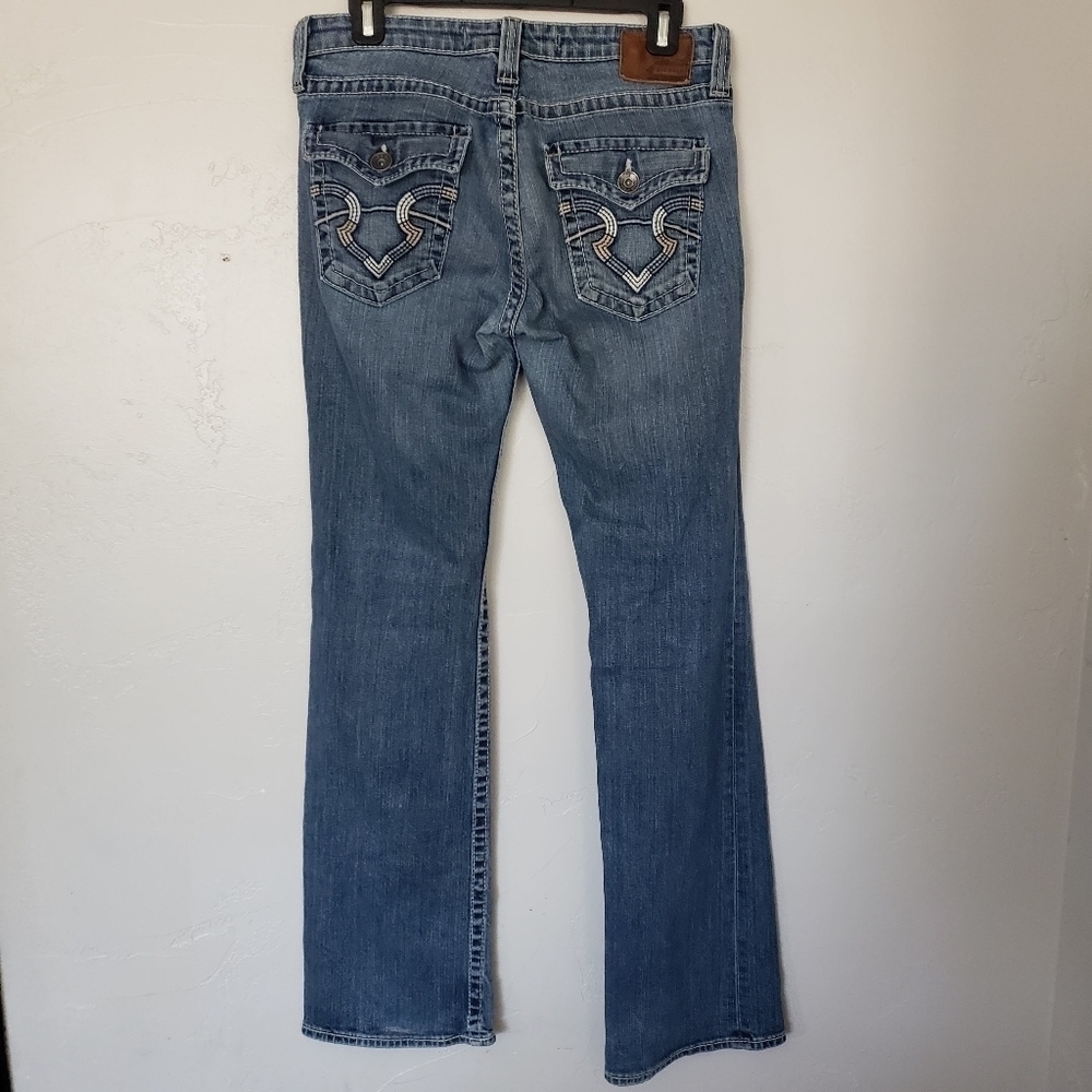 Big Star Remy Women's 30L 30 Long Low Rise Jeans Denim Flap Pocket